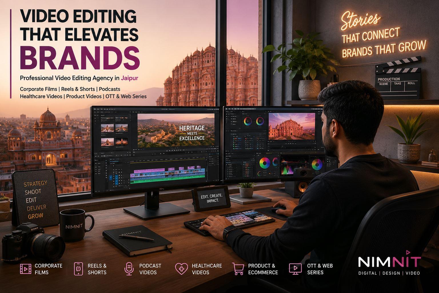 Video Editing Agency in Jaipur | Cinematic Brand Videos | NimNit