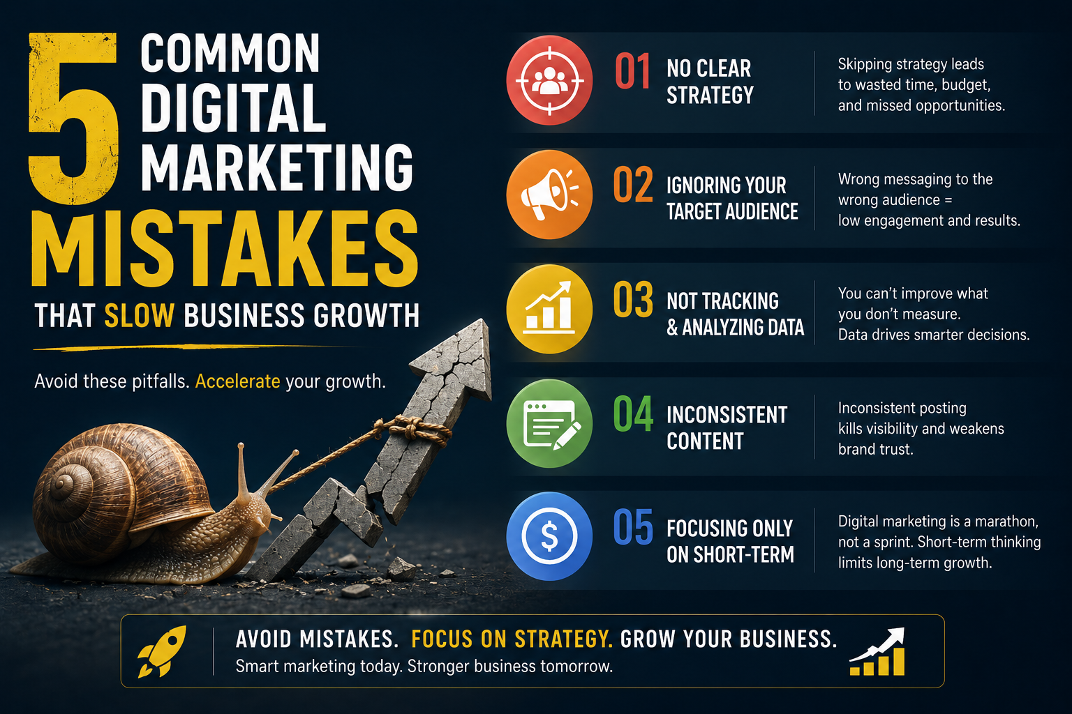 5 Common Digital Marketing Mistakes That Slow Business Growth